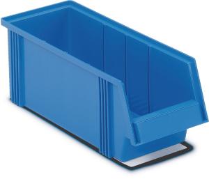 Case of stacking bins, blue