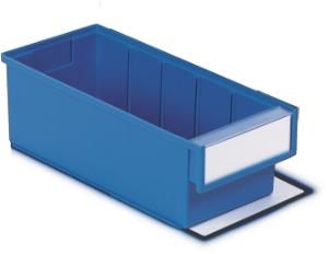 Case of shelf bins, blue