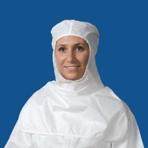 CritiCore ESD Stripe Cleanroom Hoods with Open Face Below Lip