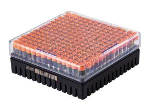 14x14 Storage cryo rack, standard profile lid with tubes and lid