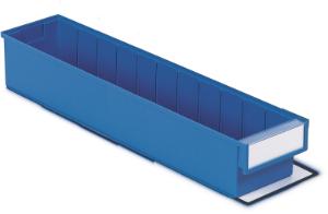 Case of shelf bins, blue