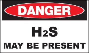 ZING Green Safety Eco Safety Sign DANGER H2S May Be Present