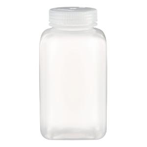 Square wide-mouth PPCO bottles with closure
