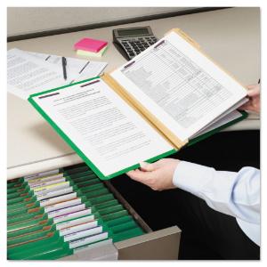 Folder, legal, 6-section, green, 10/box