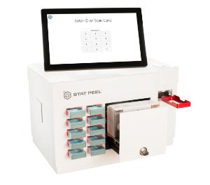 Identifier benchtop reader with open filtration slide box drawer