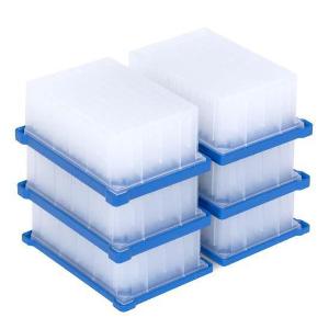 Homogenizer nesting tray set for stacking microplates