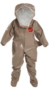 DuPont Tychem 5000 Encapsulated Level B Suits with Airline Access, Rear Entry
