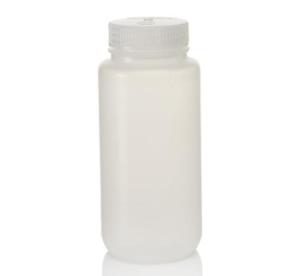 Wide-mouth lab quality PPCO bottles with closure