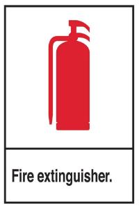 ZING Green Safety Eco Safety Sign, Fire Extinguisher w/Picto