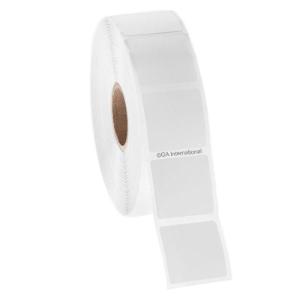 Cryogenic labels for direct thermal printers, white
