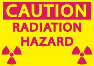 ZING Green Safety Eco Safety Sign, Caution Radiation Hazard