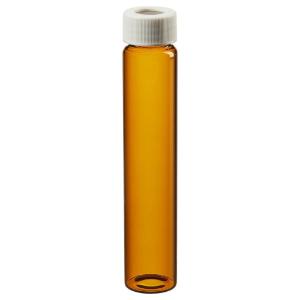 Amber VOA glass vials with 0.125 in. Septa