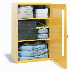PIG® Spill Kit in Large Wall-Mount Cabinet, New Pig