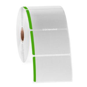 Paper labels for direct thermal printers, green apple