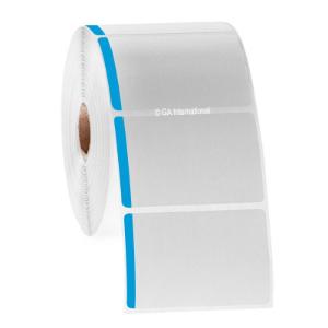 Paper labels for direct thermal printers, blue