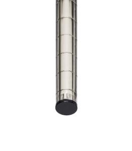 Super erecta swaged posts for cart wash and autoclave applications, stainless steel