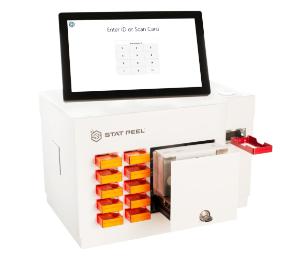 Identifier benchtop reader with open filtration slide box drawer