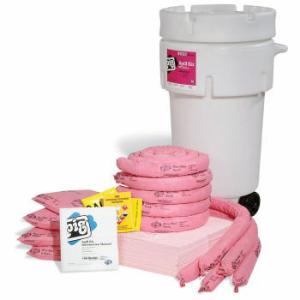 PIG® HazMat Spill Kit in 50-Gallon Wheeled Overpack Salvage Drum, New Pig