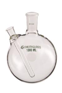 Round-Bottom Boiling Flasks, Thermowell, Heavy Wall, Chemglass