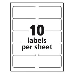 Mailing Labels, White, Avery