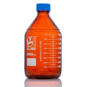 Amber media bottle, 2000 ml