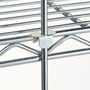 Additional plated tabs for super erecta wire shelving rods and tabs