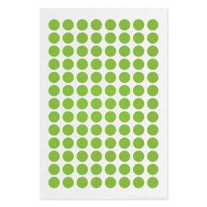 Cryogenic colour dot labels, green apple