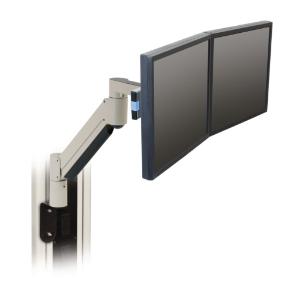 Innovative's dual monitor arm wall mount.