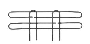 L14n-4bl super erecta 4" high stackable ledge for wire shelving, black