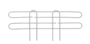 L14n-4w super erecta 4" high stackable ledge for wire shelving, white