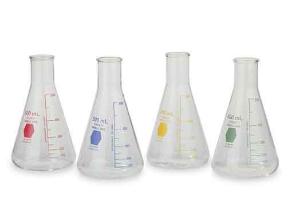 KIMAX® ColorWare Erlenmeyer Flasks, Narrow Mouth, Kimble Chase