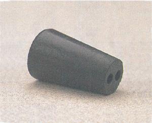 VWR® Two-Hole Rubber Stoppers, Black