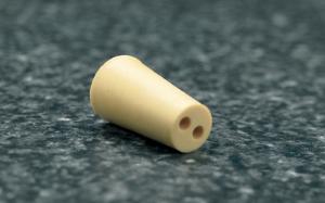 VWR® Pure Gum Rubber Stoppers, Two-Hole