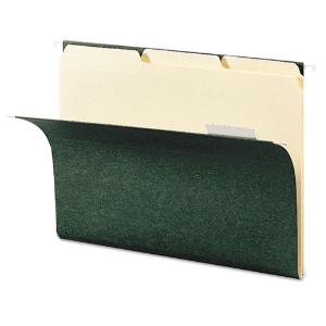 Hanging folders, 11 point stock, letter, green, 25/box