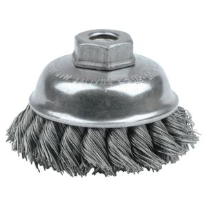 Weiler® Single Row Heavy-Duty Knot Wire Cup Brush, ORS Nasco