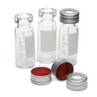 MS analysed vial kit with write on spot