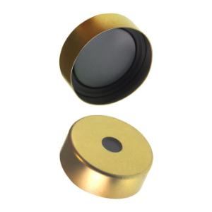 Caps,hs 20 mm aluminum rubber/PTFE 100pk
