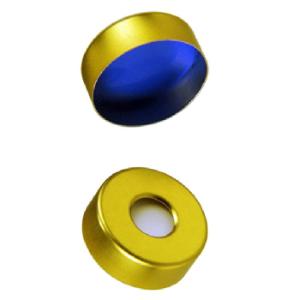 Caps,hs 20 mm alum mag sil/blue PTFE100p