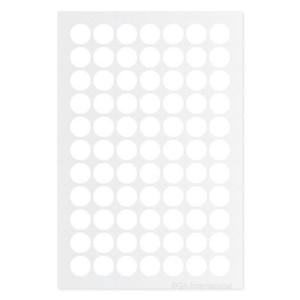 Cryogenic colour dot labels, white
