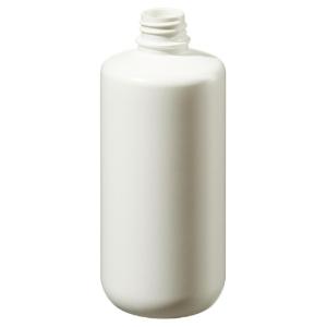 Boston round opaque white HDPE bottles without closure bulk pack