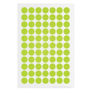 Cryogenic colour dot labels, lemon