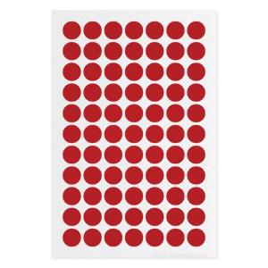 Cryogenic colour dot labels, red
