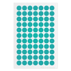 Cryogenic colour dot labels, green seafoam