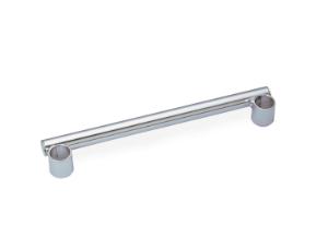 Push handle for 14" wide super erecta industrial wire shelving, chrome