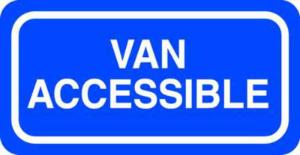 ZING Green Safety Eco Parking Sign, Van Accessible
