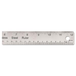 Universal® Stainless Steel Ruler, Essendant