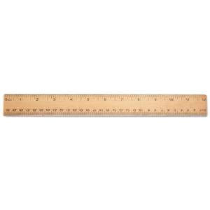 Universal® Flat Wood Ruler, Essendant
