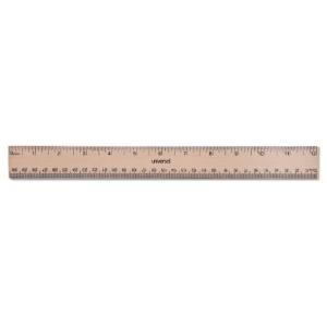 Universal® Flat Wood Ruler, Essendant