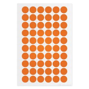 Cryogenic colour dot labels, orange