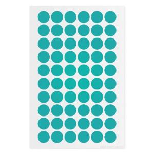 Cryogenic colour dot labels, green seafoam